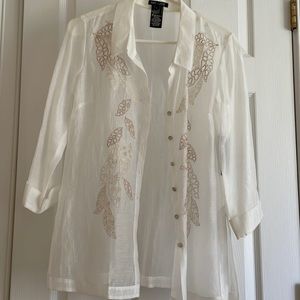 Nic + Zoe Sheer Blouse